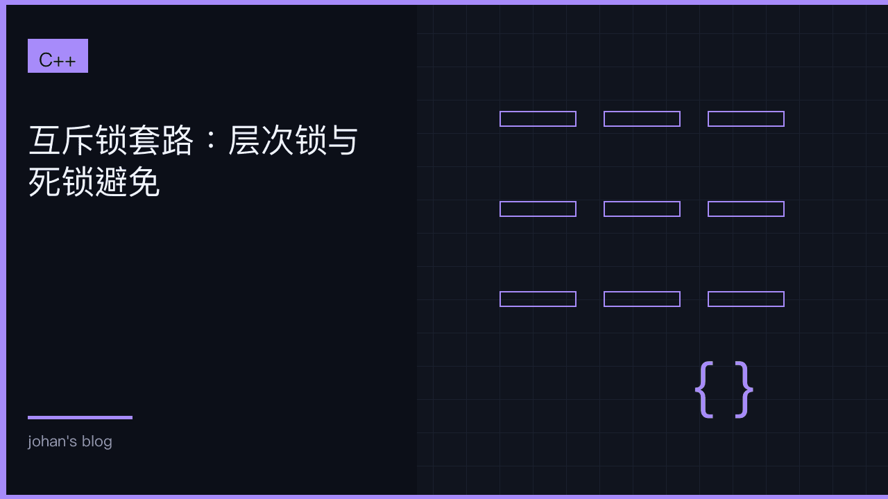 互斥锁套路：层次锁与死锁避免
