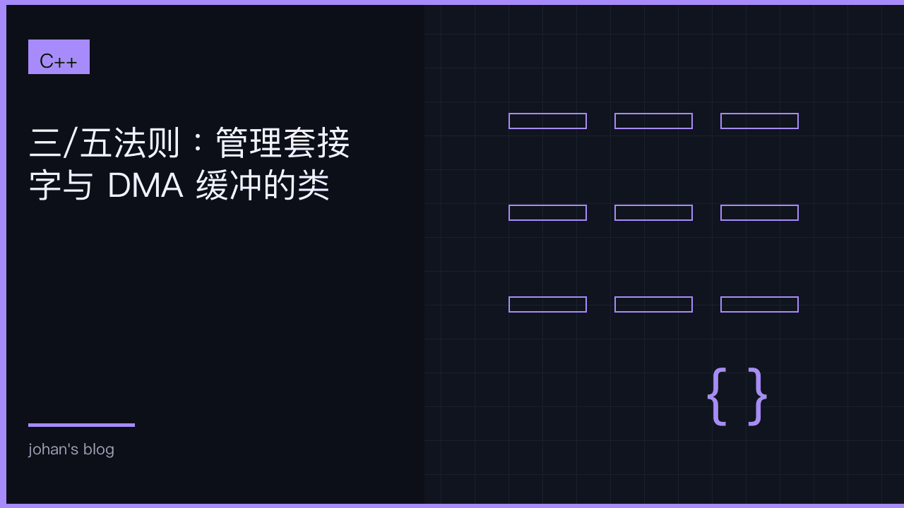 三/五法则：管理套接字与 DMA 缓冲的类