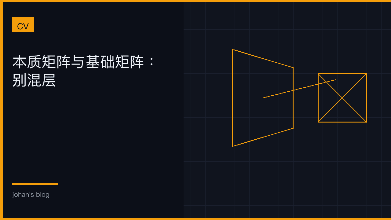 本质矩阵与基础矩阵：别混层