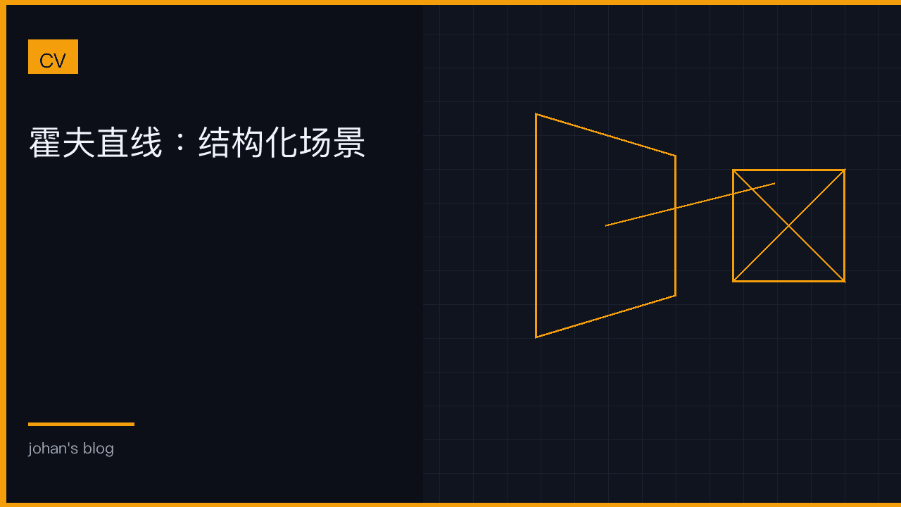 霍夫直线：结构化场景