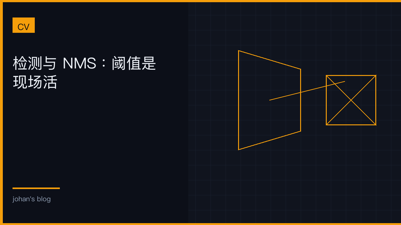检测与 NMS：阈值是现场活