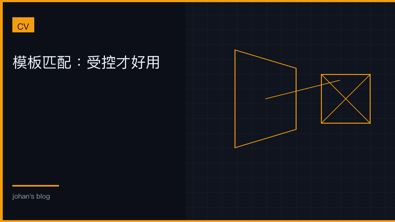 模板匹配：受控才好用