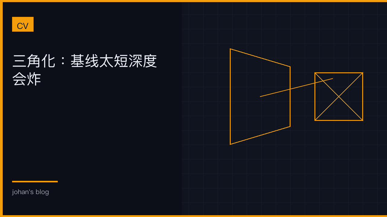 三角化：基线太短深度会炸