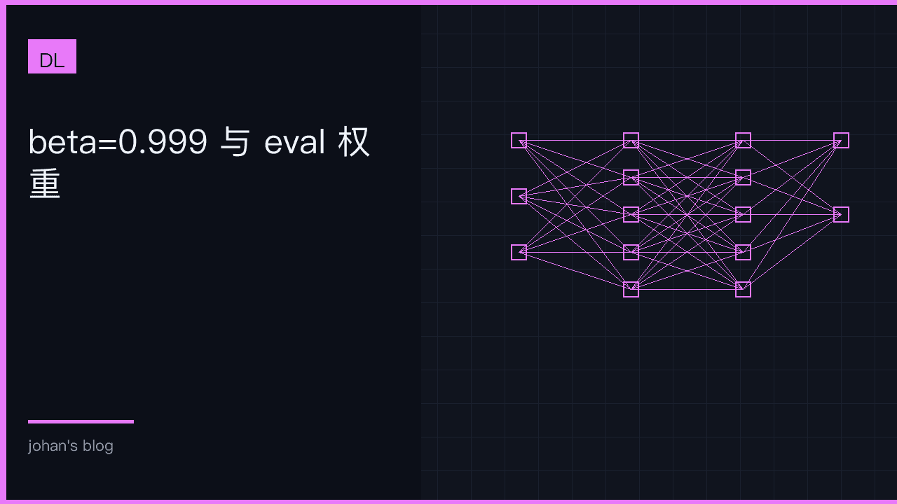 beta=0.999 与 eval 权重