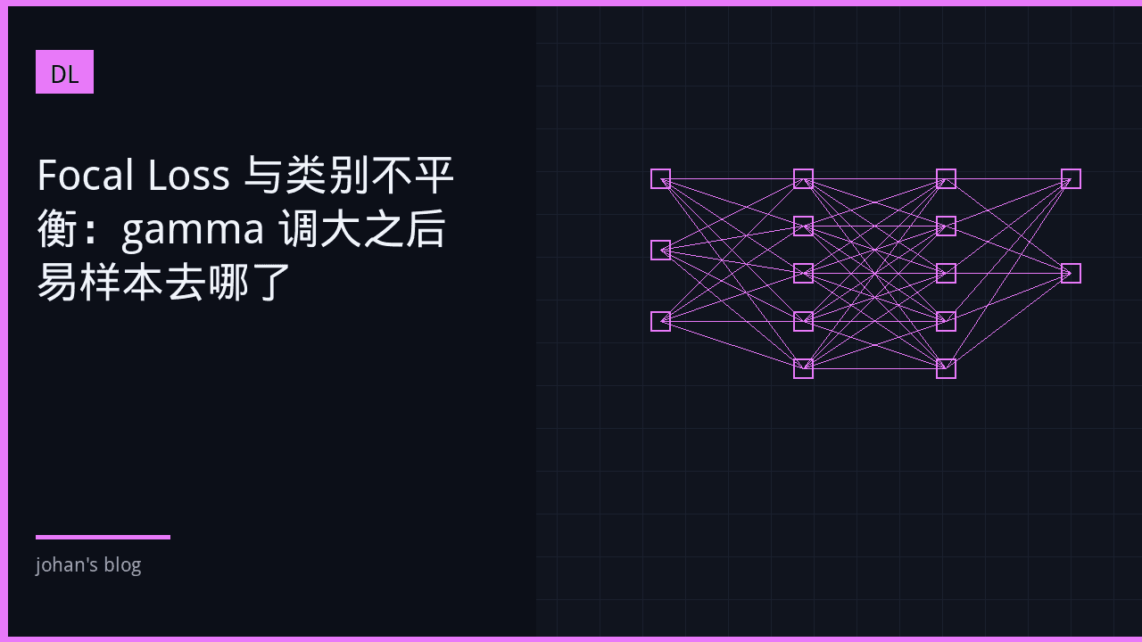 Focal Loss 与类别不平衡：gamma 调大之后易样本去哪了