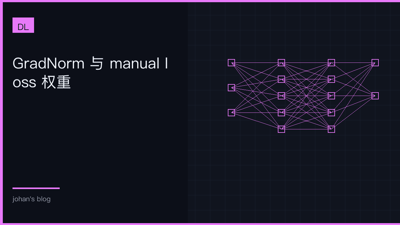 GradNorm 与 manual loss 权重